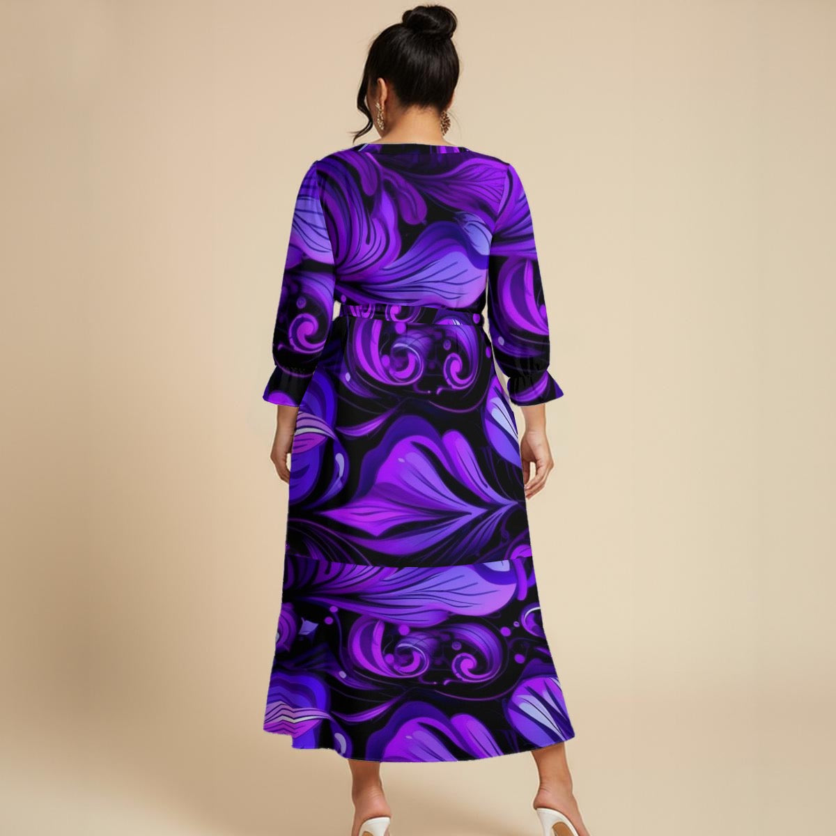 Purple Maxi Dress|Plus Size