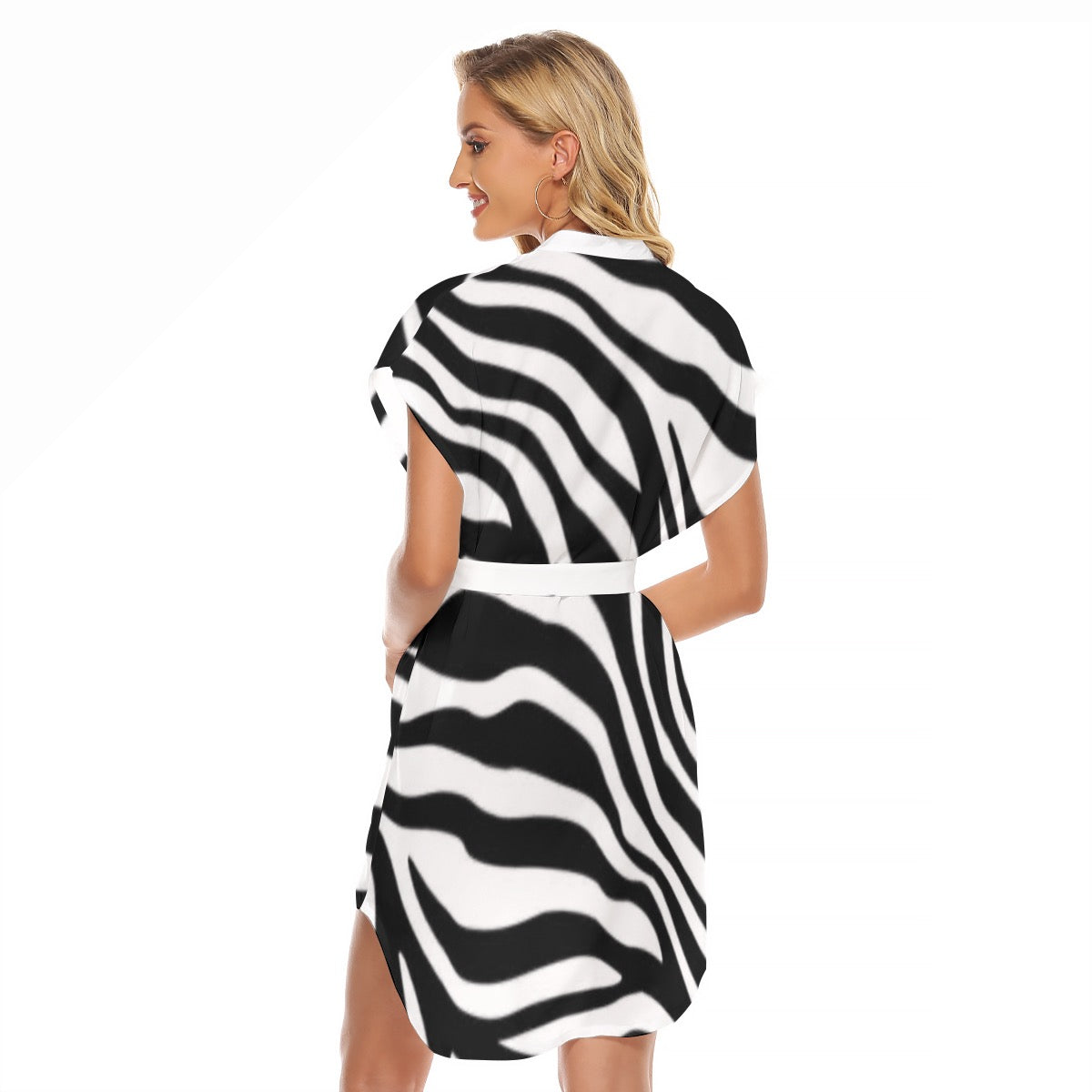 Zebra Dress With Belt
